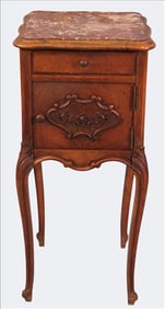 Louis XV Style Marble Top Smoking Stand