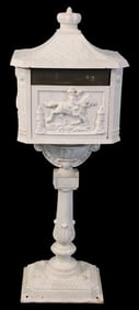 Cast Iron Pedestal Letter Box