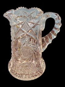 American Brillaint Cut Glass Pitcher