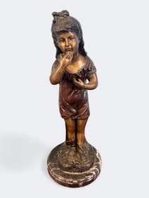 Bronze Figure "Le Baiser" (The Kiss), After 19th Century Model