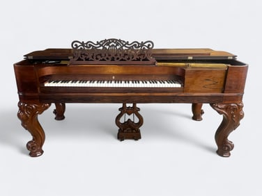 Steinway & Sons Rosewood Square Grand Piano, c. 1885