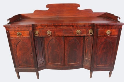 Mid-Atlantic/New England Gothic Mahogany Sideboard