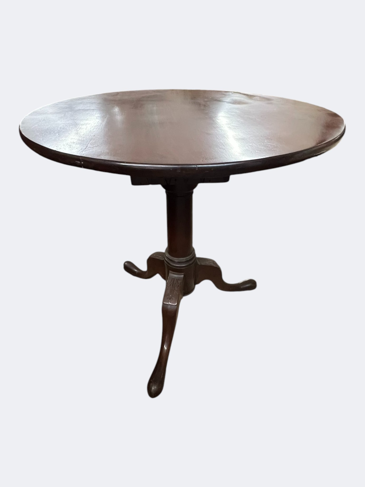 Mahogany Tilt-Top Tea Table, Late 19th Century (1 of 4)