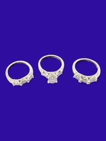 Platinum Diamond Engagement Ring Set (2.65 cts T.W.)
