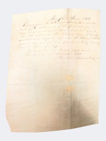 1850 Memphis Slave Bill of Sale — Eli M. Driver, Buyer