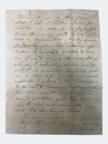 1842 Mississippi Slave Bill of Sale. Enslaved Boy “Frank,” Sold to Eli M. Driver