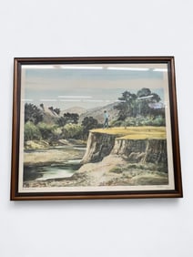 Peter Hurd (American, 1904–1984), Lithograph “My Son, the Fisherman”