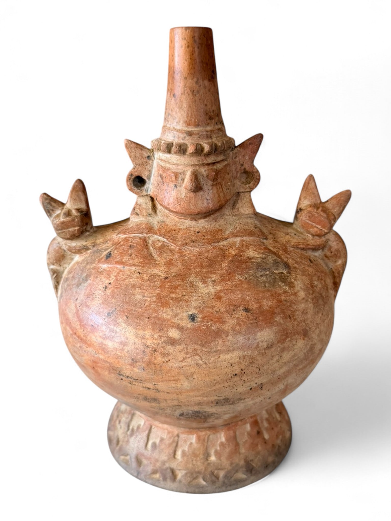Pre-Columbian Style Terracotta Effigy Vessel, Possibly Lambayeque Culture, Peru (1 of 4)