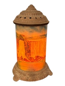 Early 20th-Century Niagara Falls Scenic Souvenir Lamp, Motion Lamp Co., Chicago