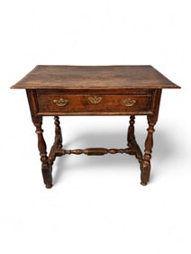English Oak Tavern or Writing Table, early 18th century