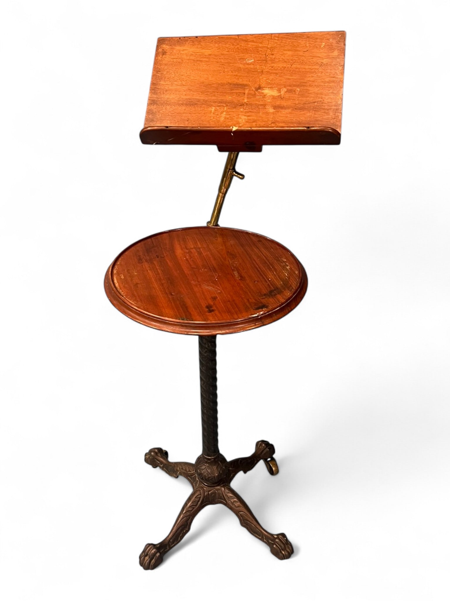 Adjustable Brass and Iron Music or Reading Stand, North’s Patent, Late 19th Century (1 of 5)