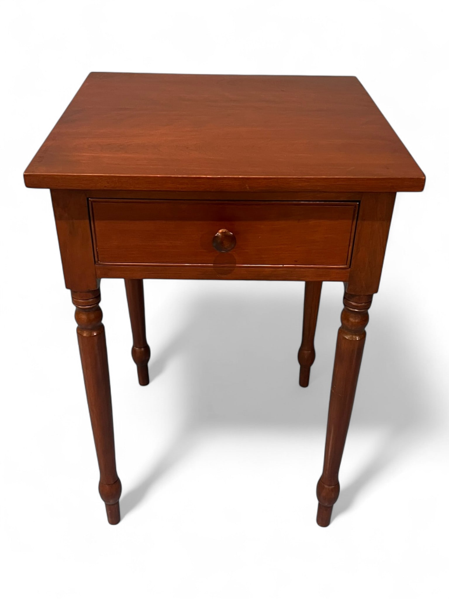 American Cherry Work Table with Turned Legs, Circa 1840 (1 of 5)