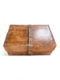 English Regency Leather Traveling Writing Box, Early 19th Century