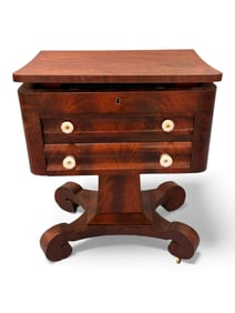 Classical Mahogany Writing Desk from Waverley Plantation, Mississippi, Early–Mid 19th Century