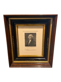 Engraved Portrait of George Washington, 19th Century, From the Pelham Estate