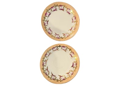 Old Paris Porcelain Dinner Plate & Soup Bowl, Pelham Family Descent