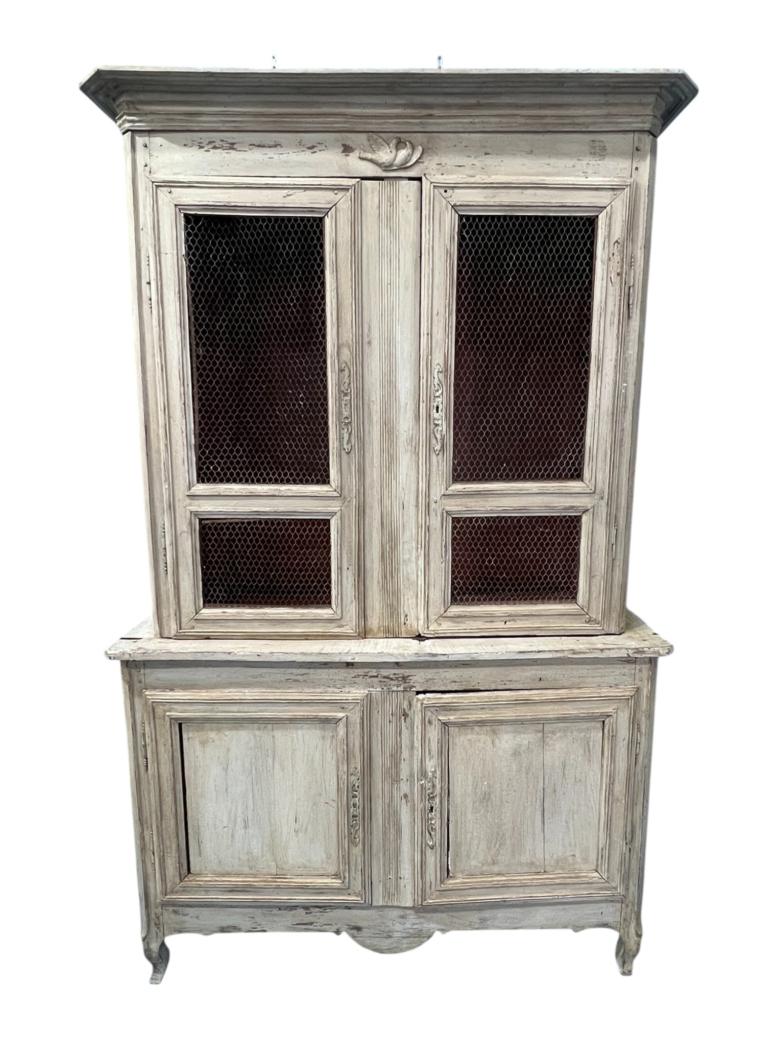 Large French Country Painted Cupboard, Early 20th Century (1 of 7)