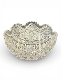 American Brilliant Cut Glass Bowl, Late 19th/Early 20th Century