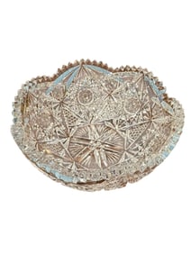 American Brilliant Cut Glass Bowl, Early 20th Century