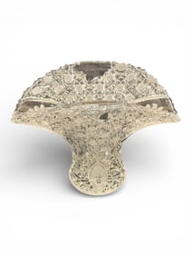 American Brilliant Cut Glass Fan-Form Centerpiece, Circa 1900