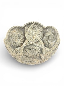 American Brilliant Cut Glass Bowl, Early 20th Century