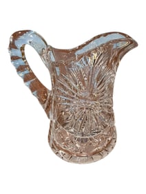 American Brilliant Cut Glass Water Pitcher, Circa 1900