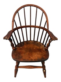 American Windsor Hoop-Back Child’s Armchair, 19th Century