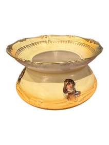 RS Prussia Porcelain Bowl with Molded Portrait Medallions, Circa 1900