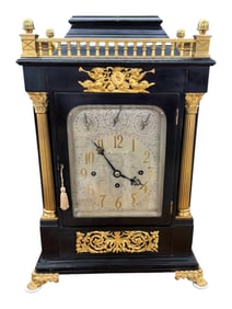 Large English Eight-Bell Five-Gong Triple-Fusee Bracket Clock, Shreve, Crump & Low, Boston