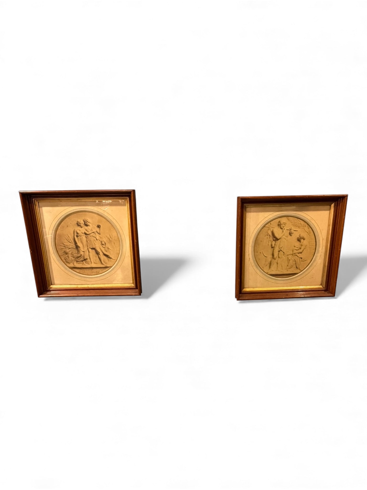 Pair of Neoclassical Relief Prints in Giltwood Frames, 19th century (1 of 4)