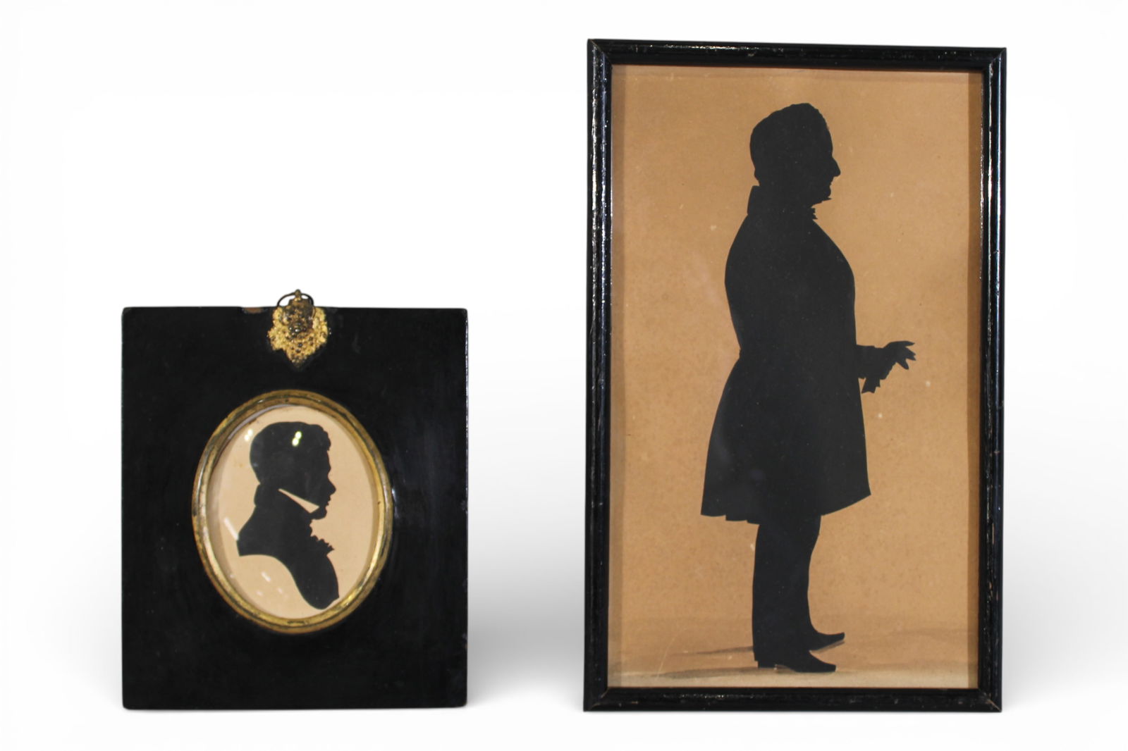 Two 19th Century Framed Silhouette Portraits (1 of 4)