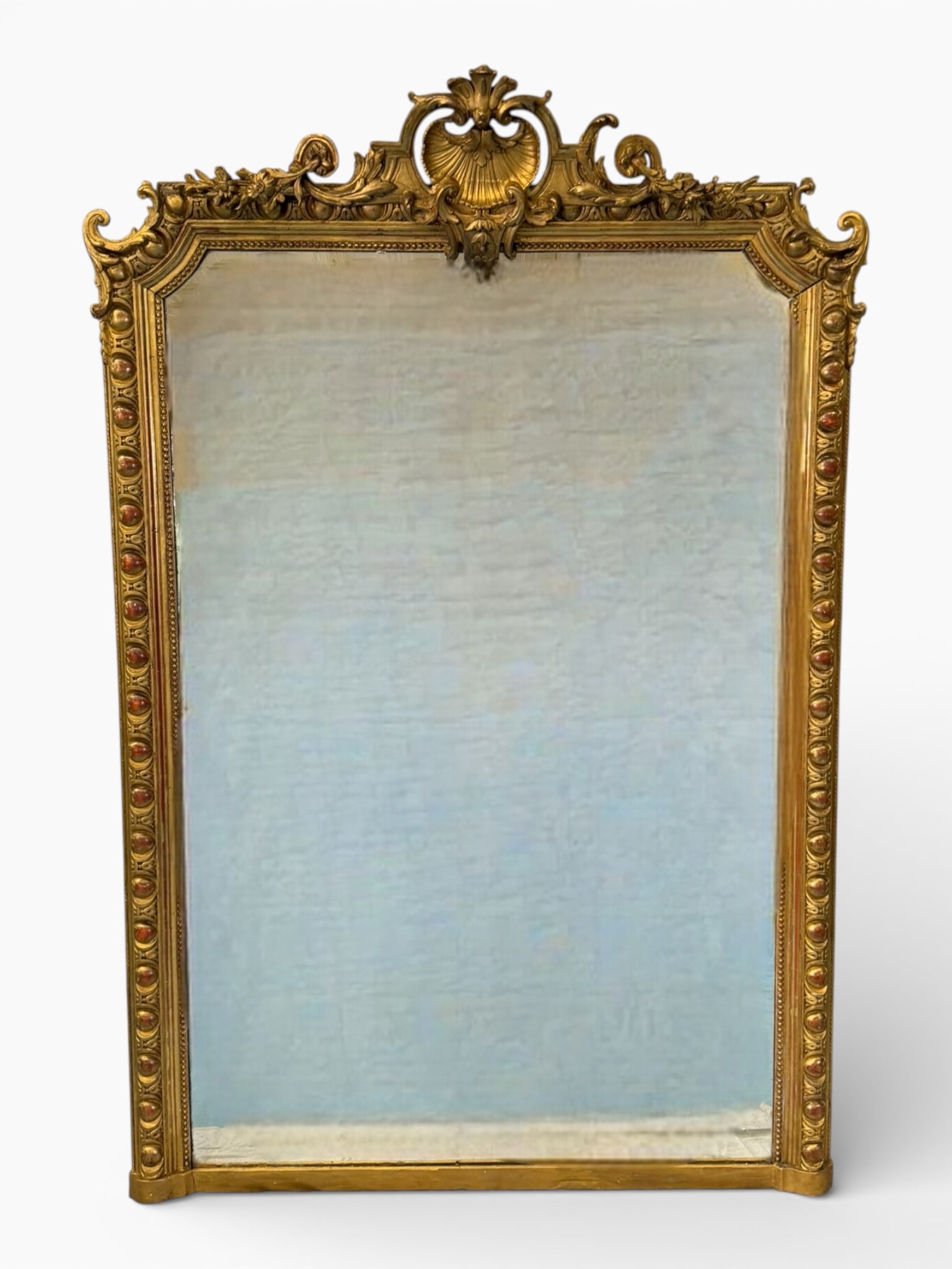 Victorian Giltwood Overmantel Mirror (1 of 4)