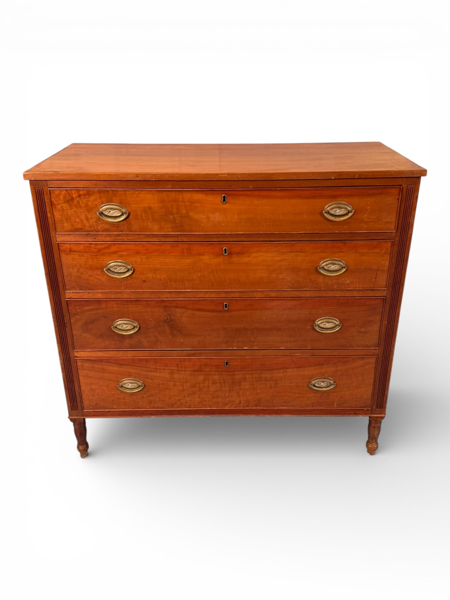 American Federal Cherry Chest of Drawers, ca. Early 19th Century (1 of 5)