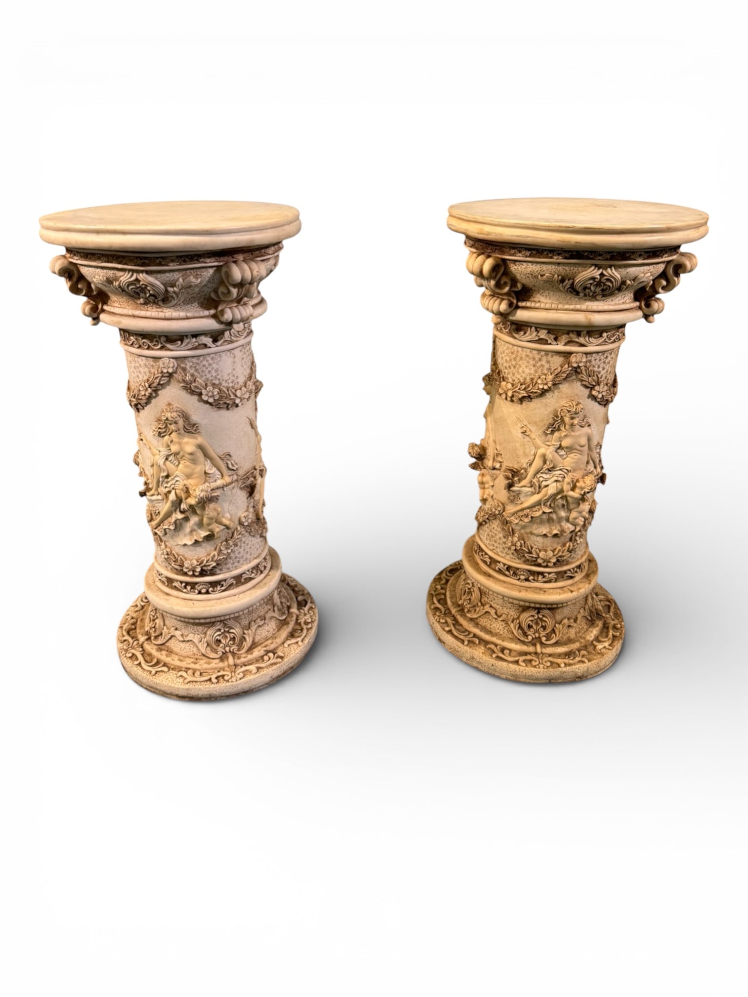 Pair of Classical Composite Figural Pedestals, Late 19th Century (1 of 5)