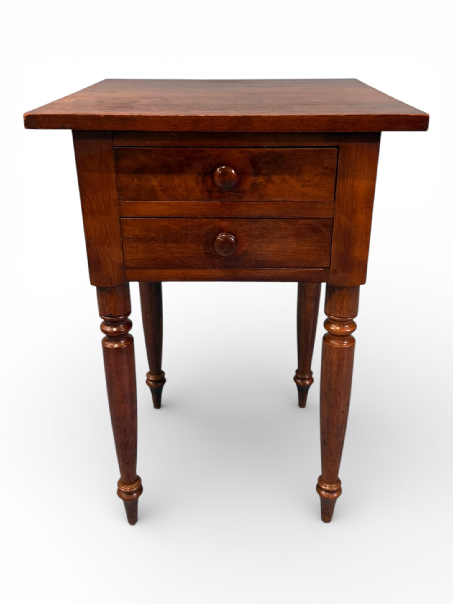 Cherry Two-Drawer Work Table, Kentucky Region, Mid-19th Century (1 of 4)