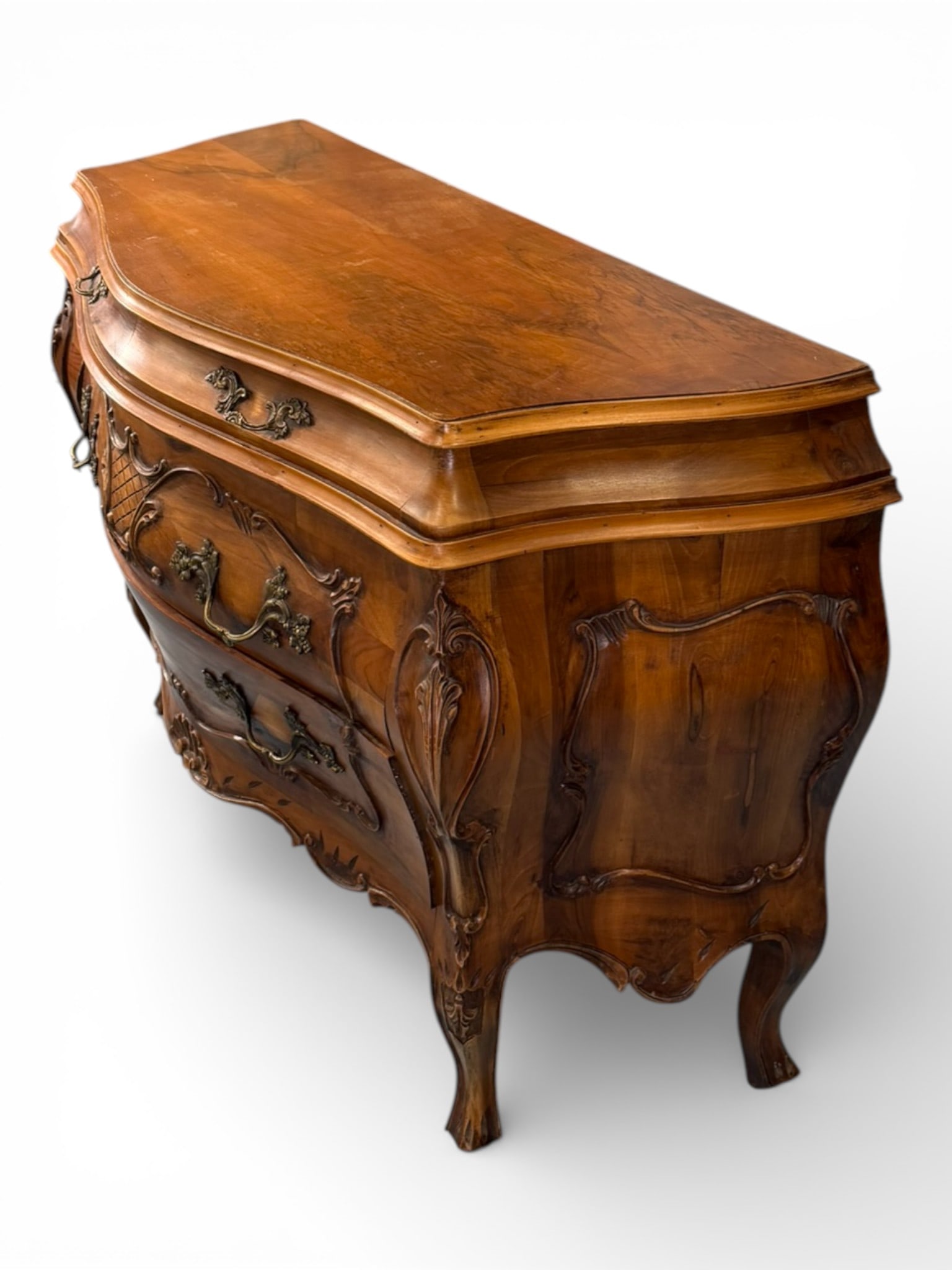 Louis XV Style Bombe Commode - 4