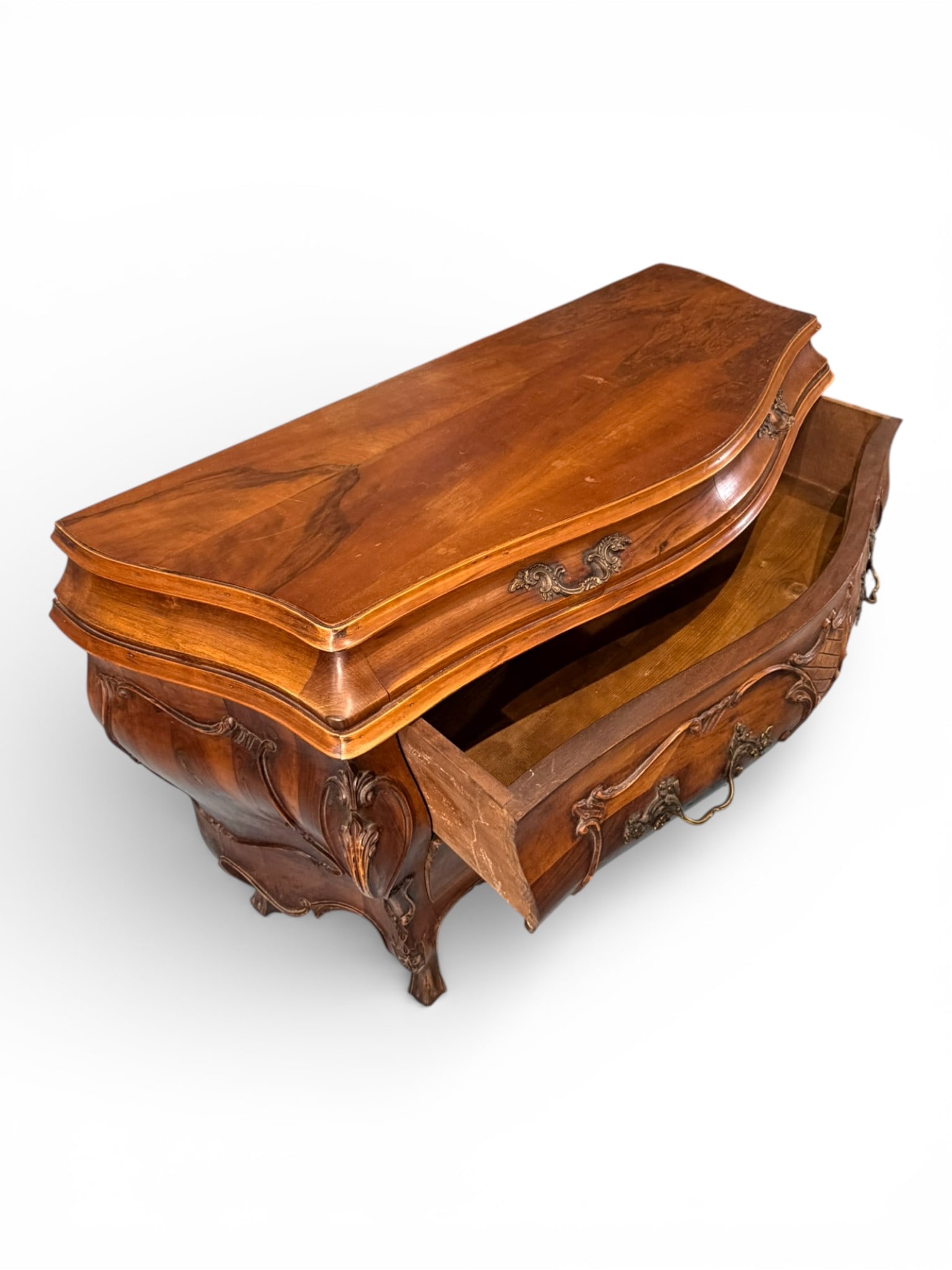 Louis XV Style Bombe Commode - 6