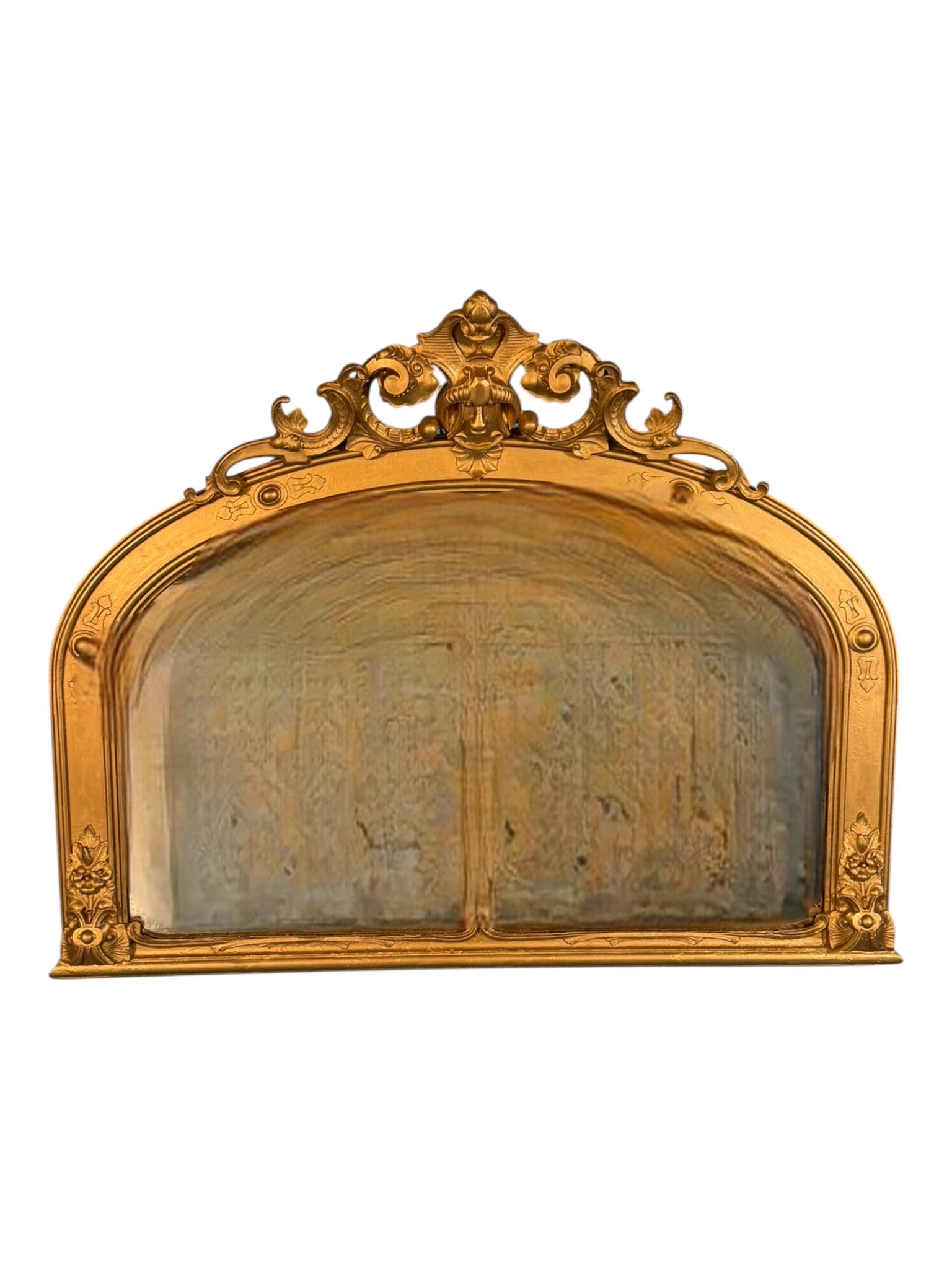 Victorian Giltwood Overmantel Mirror (1 of 3)