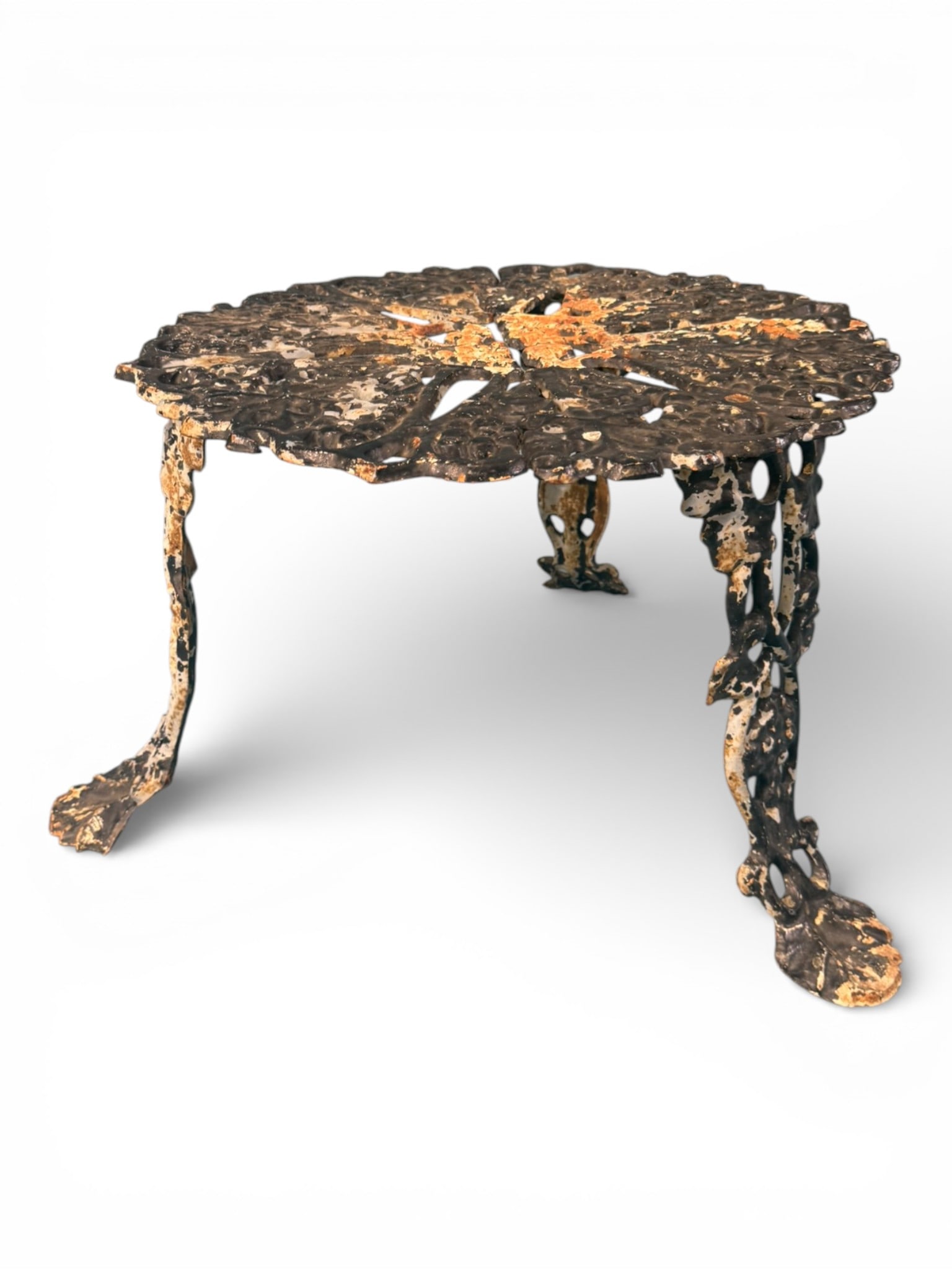 Black Cast Iron Garden Table - 2
