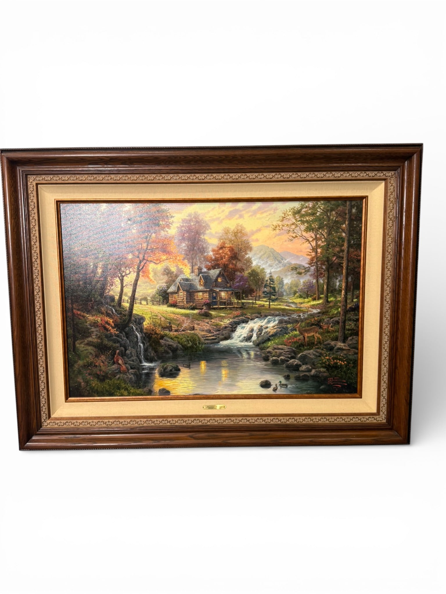 Thomas Kinkade (American, 1958–2012), “Mountain Retreat (1 of 5)