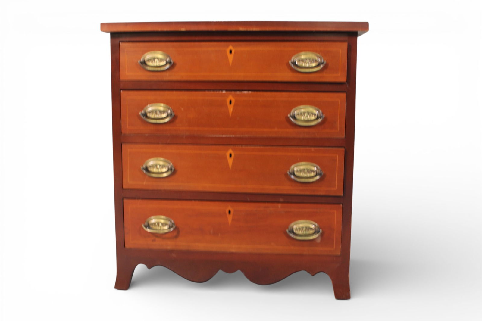 Miniature Federal Inlaid Chest of Drawers (1 of 2)