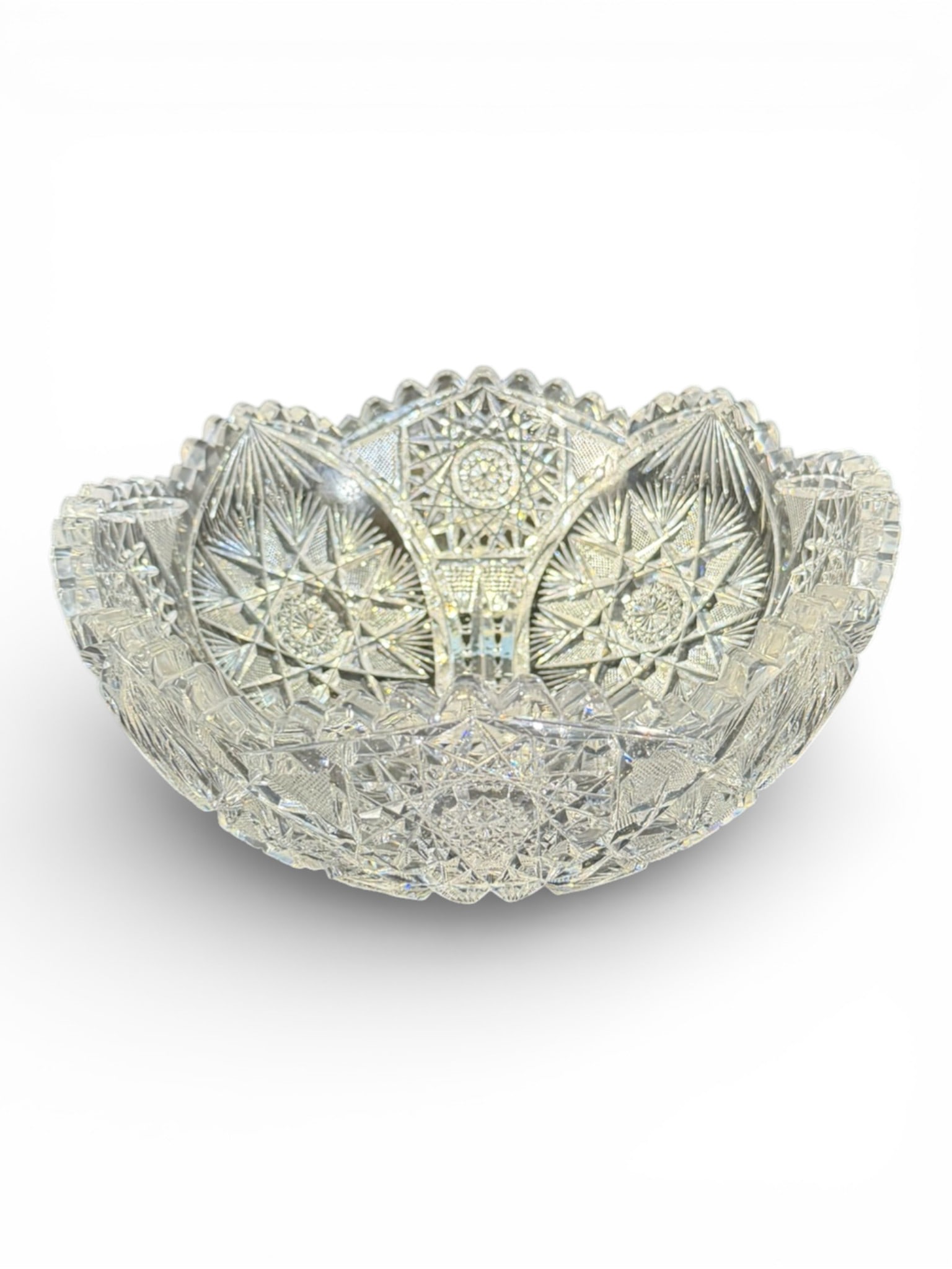 American Brilliant Cut Glass Bowl (1 of 3)