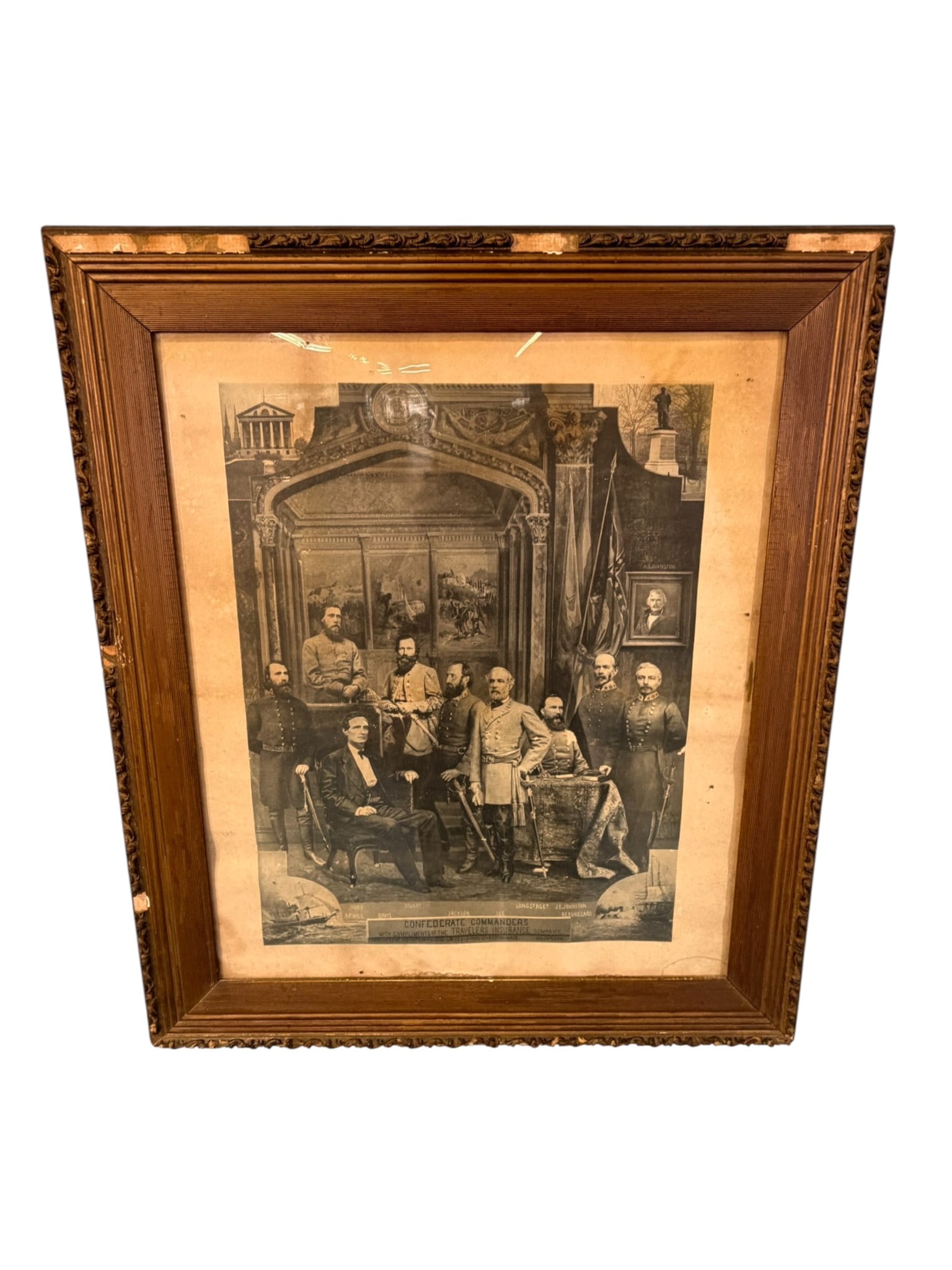 Confederate Commanders Print (Travelers Insurance Company) (1 of 2)