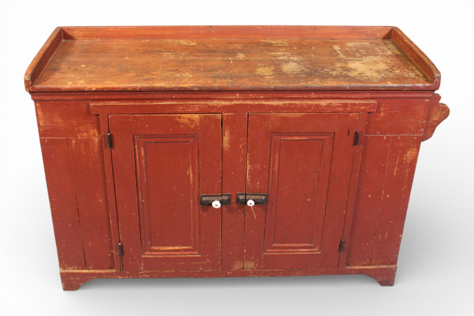 Early Primitive Dry Sink in Original Red Paint (1 of 4)