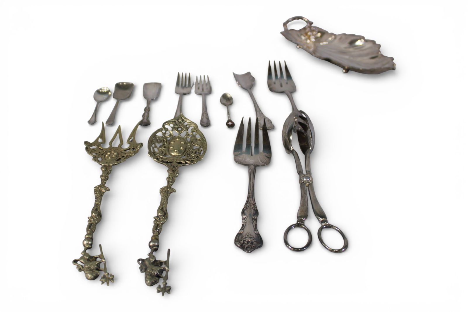 Assorted Silverplate Flatware and Serving Pieces, 12 Pieces - 2