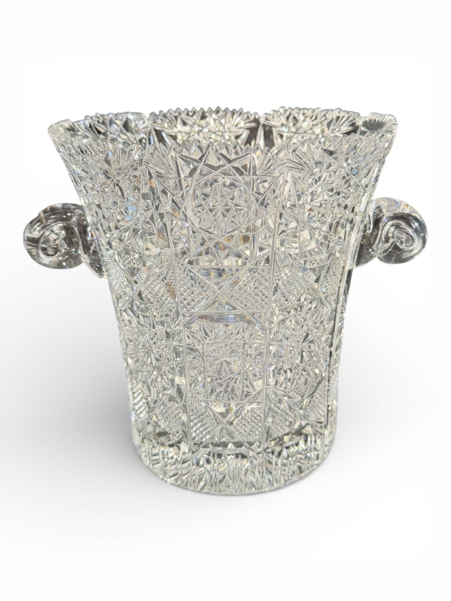 American Brilliant Period Cut Glass Ice Bucket (1 of 3)