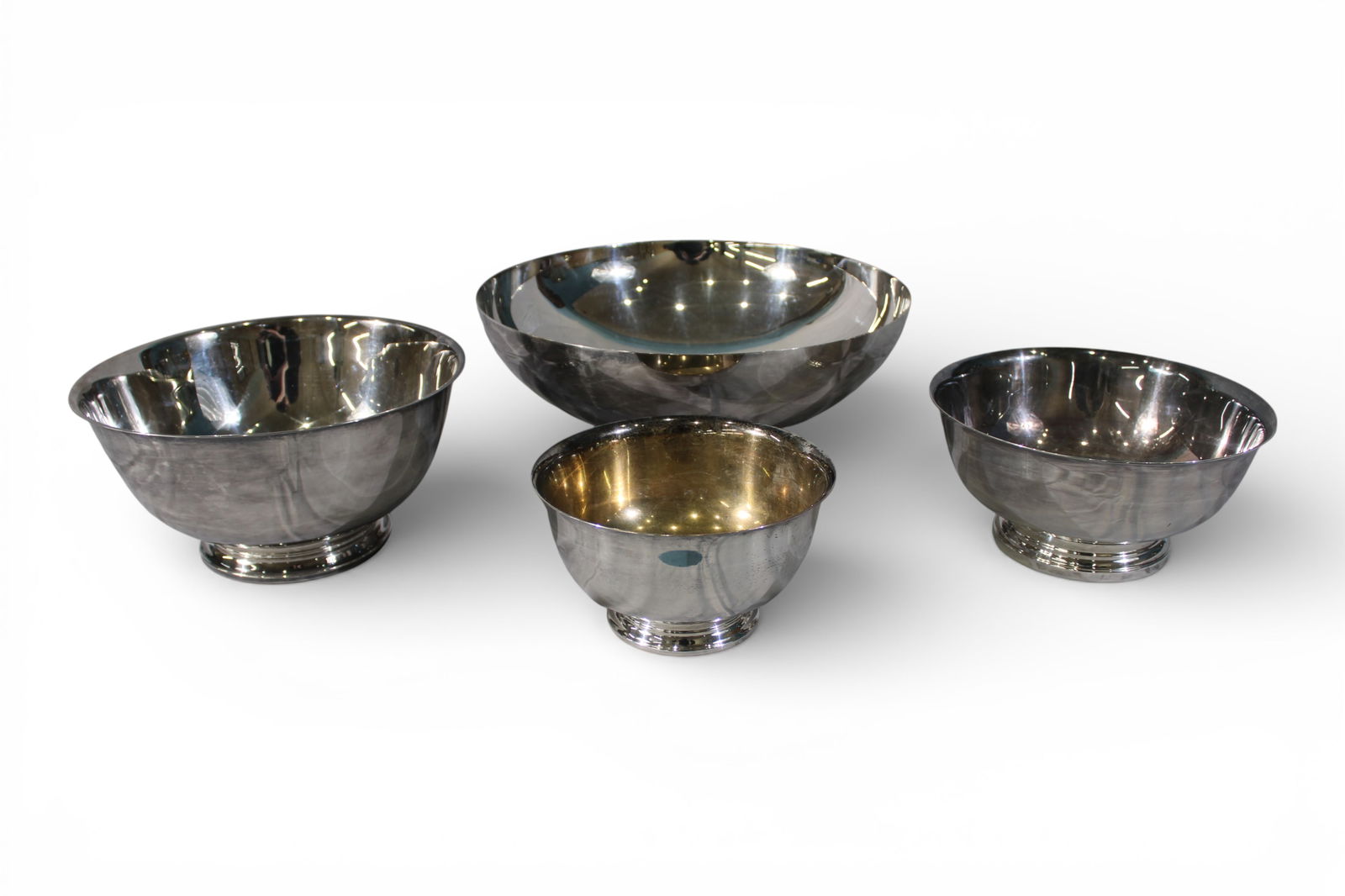 Group of Four Silver Plate Serving Bowls (1 of 7)