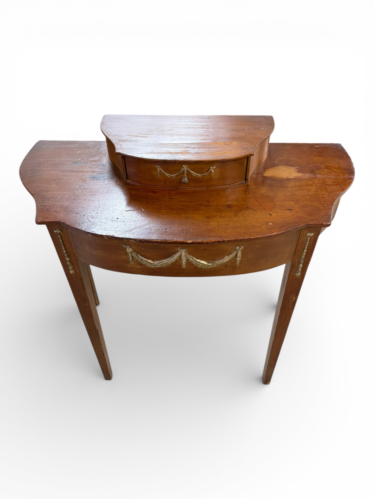 Federal Demi-Lune Card Table with Swag Motif (1 of 5)