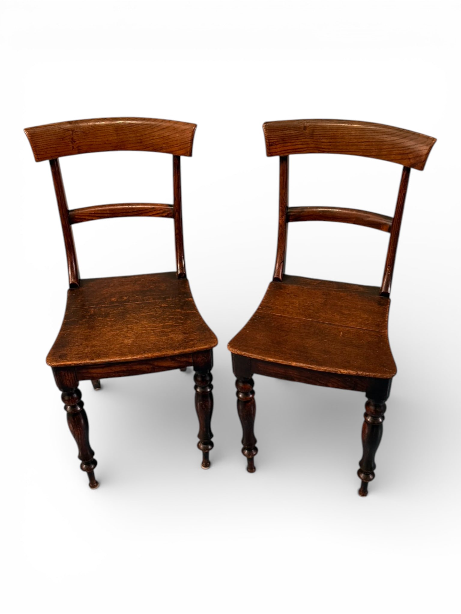 Pair of Oak Classical Side Chairs (1 of 6)