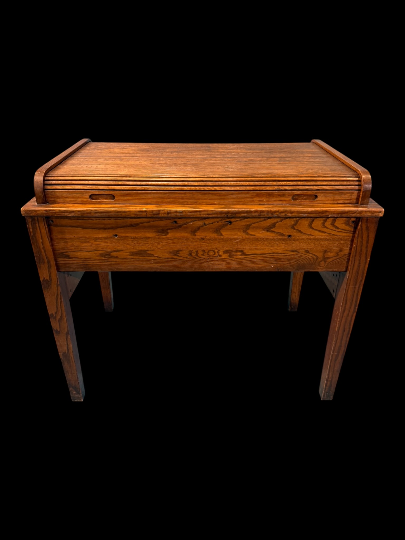 Oak Roll-Top File Cabinet, Early 20th Century (1 of 6)